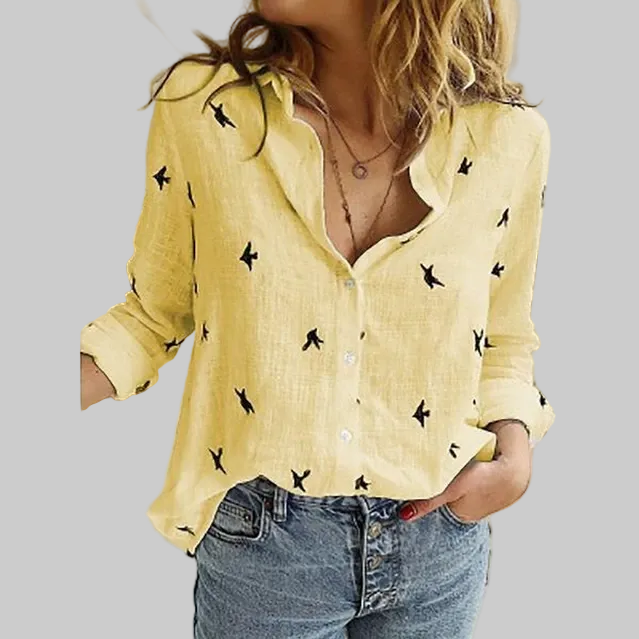 Isabella | Effortless Linen Casual Blouse