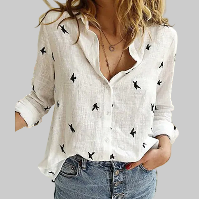 Isabella | Effortless Linen Casual Blouse