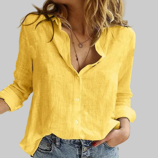 Isabella | Effortless Linen Casual Blouse