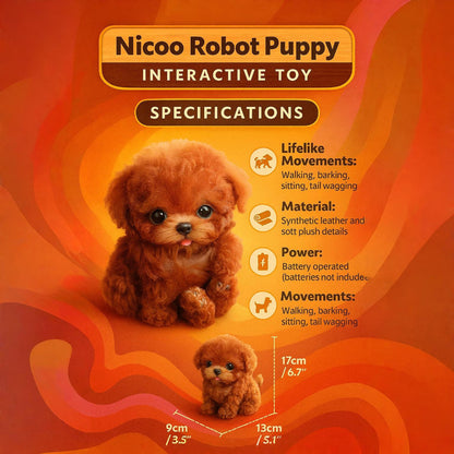 Robot Hond Speelgoed Interactief | Loopt Blaft Kwispelt | 3+ Jaar