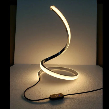 SerpentGlow - Stilfuld Snake LED-bordlampe med dæmpbar belysning