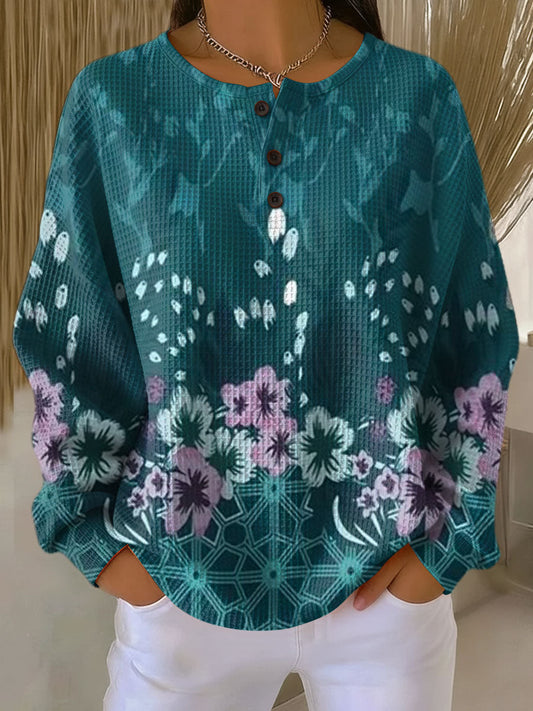 Nora - Pullover with Floral Design