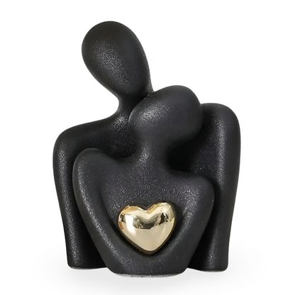Nordisk Minimalistisk Par Figur - Abstrakt Ornament för Heminredning