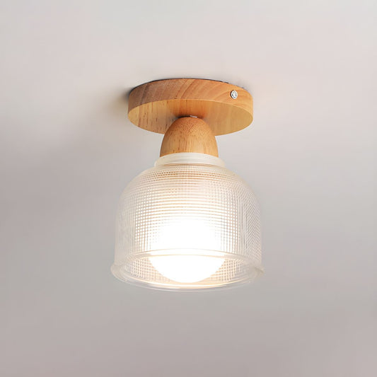 Nordic Cylinder Glass Semi Flush Ceiling Light | Glasvia