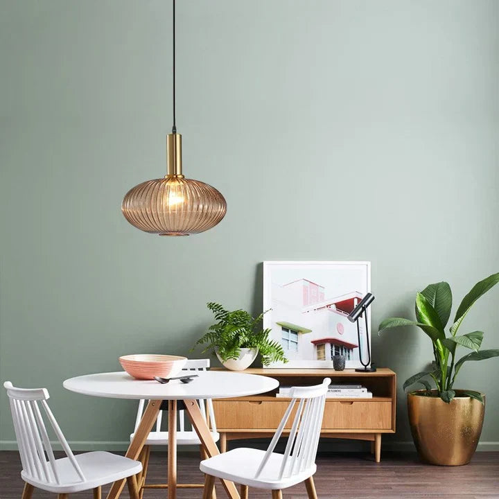 Nordic Retro Glass Pendant Light for Modern Interiors | Luvetis