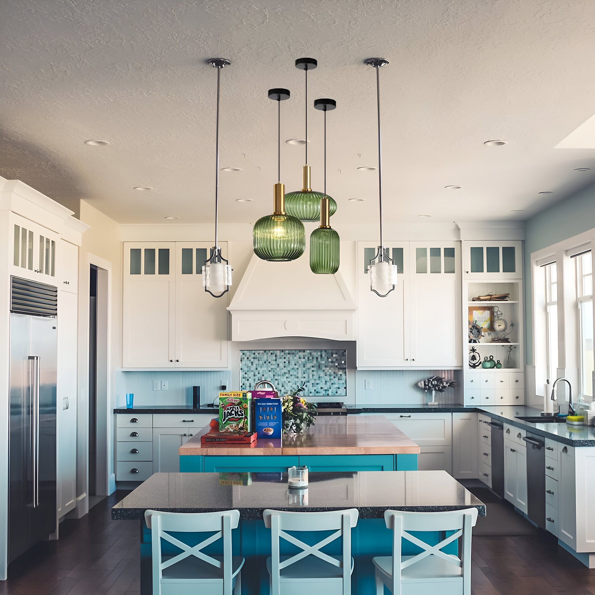 Nordic Retro Glass Pendant Light for Modern Interiors | Luvetis