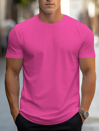 Men's short-sleeve t-shirt in white, featuring a classic crew neckline and a relaxed fit. 17
