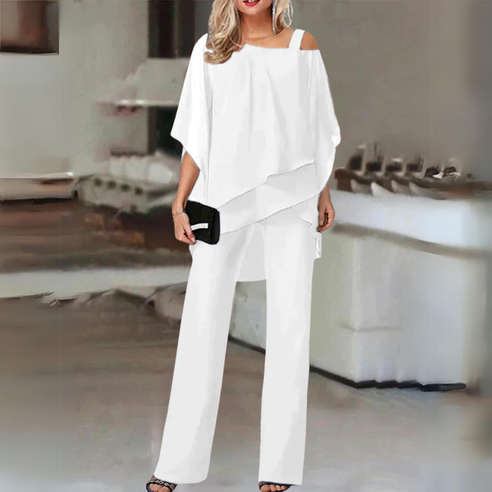 other : Betty | Ensemble Tailleur Femme Élégant en 2 Pièces in Blanc van Seroa