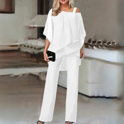 other : Betty | Ensemble Tailleur Femme Élégant en 2 Pièces in Blanc van Seroa