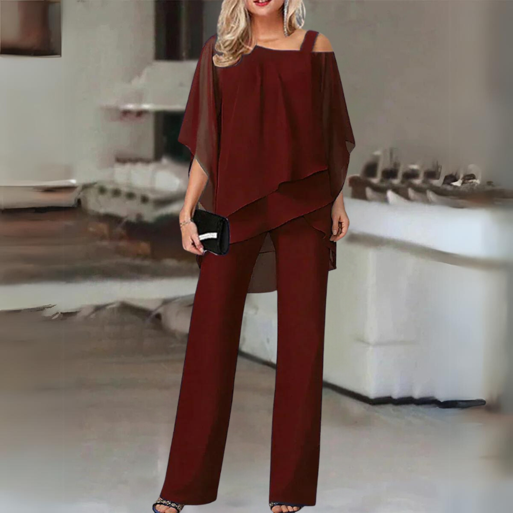 other : Betty | Ensemble Tailleur Femme Élégant en 2 Pièces in Rouge van Seroa