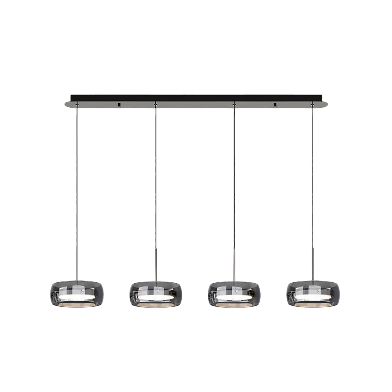 Nowoczesna Lampa Wisząca Jara z Żelaza i Szkła – Regulowana Wysokość, Idealna Lampa do Salonu i Jadalni, 3 lub 4 Lampy LED 7
