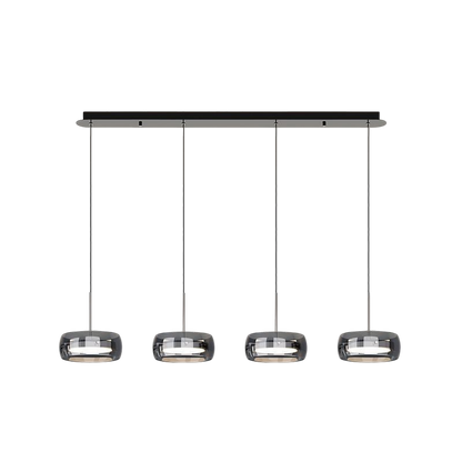 Nowoczesna Lampa Wisząca Jara z Żelaza i Szkła – Regulowana Wysokość, Idealna Lampa do Salonu i Jadalni, 3 lub 4 Lampy LED 7