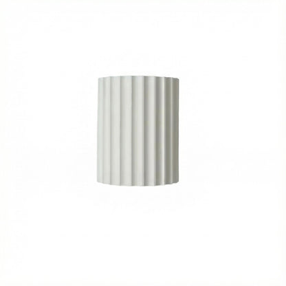 Freyza - Nordic Pleated Resin Wall Sconce | Modern Macaron Ribbed LED Lamp (16.5cm)