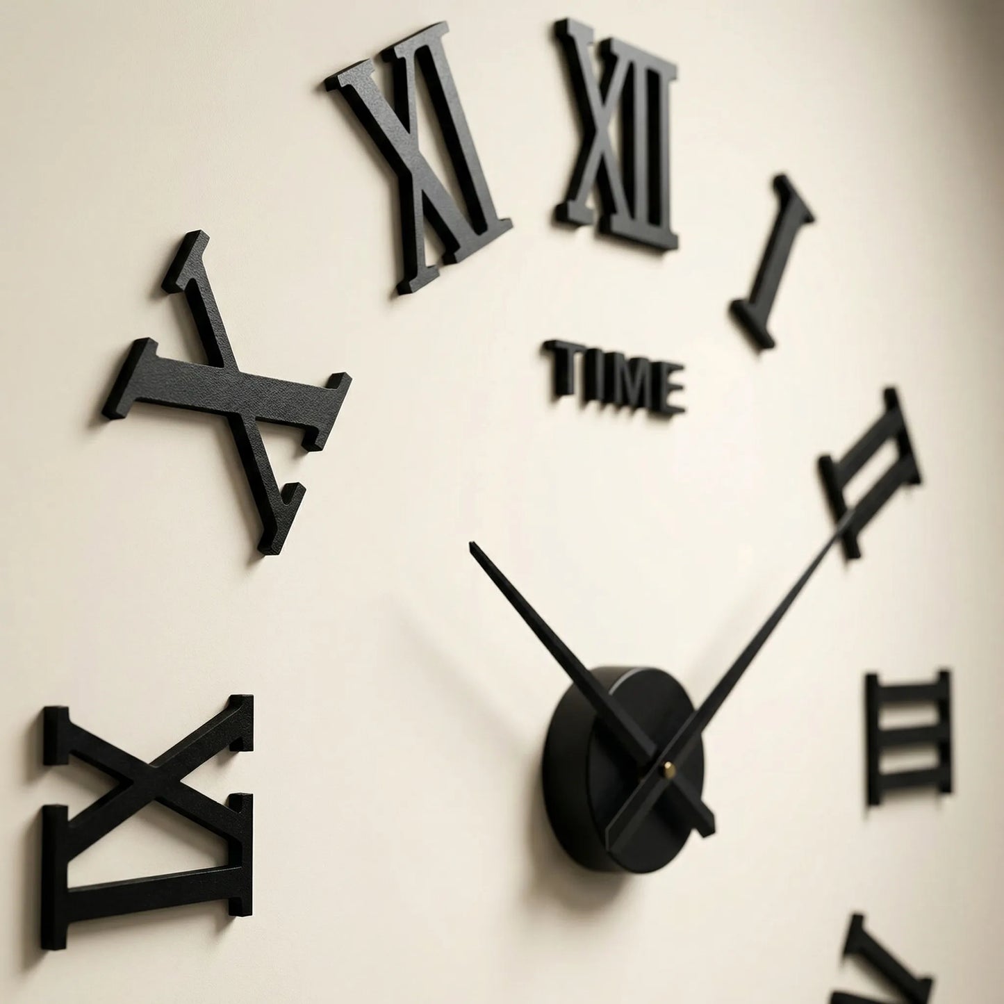 Numerovex - Large Round Roman Numeral Wall Clock- Modern Wall Decoration