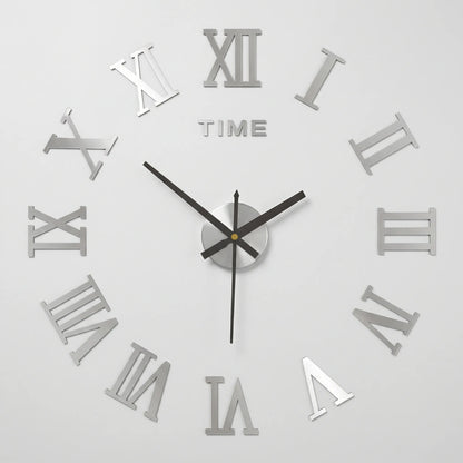 Numerovex - Large Round Roman Numeral Wall Clock- Modern Wall Decoration