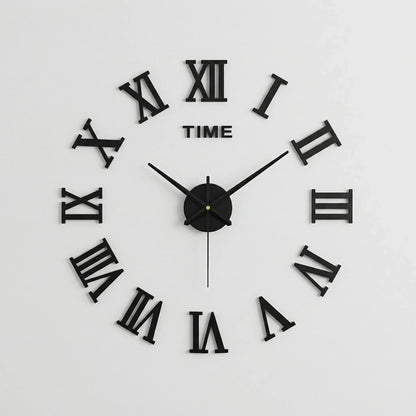 Numerovex - Large Round Roman Numeral Wall Clock- Modern Wall Decoration
