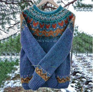 Men's Knitted Vintage Sweater | Classic Round Neck