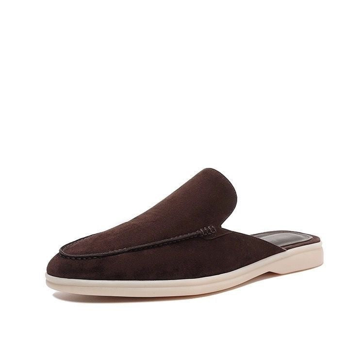 Men’s Backless Loafer Slip-On Suede Style Summer Shoes