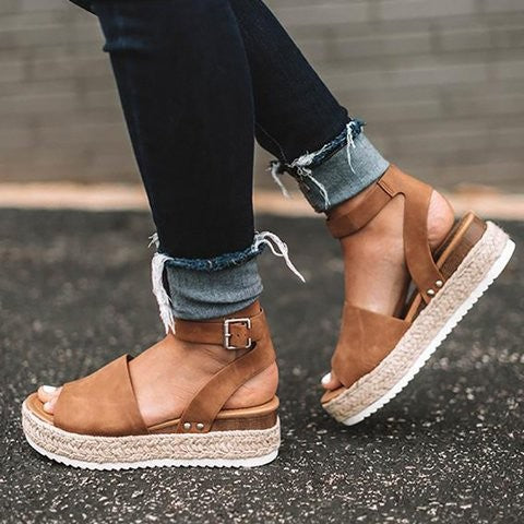 Women's Wedge Sandals Stylish Platform Shoes