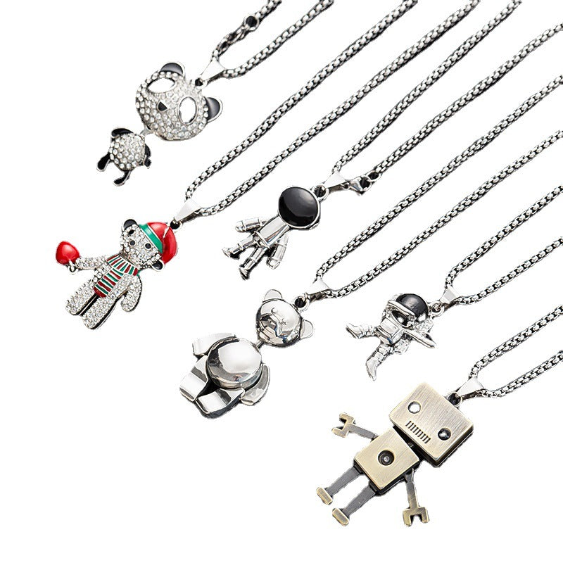 Men's Simple Sweater Chain Couple Accessories Niche Female Titanium Necklaces