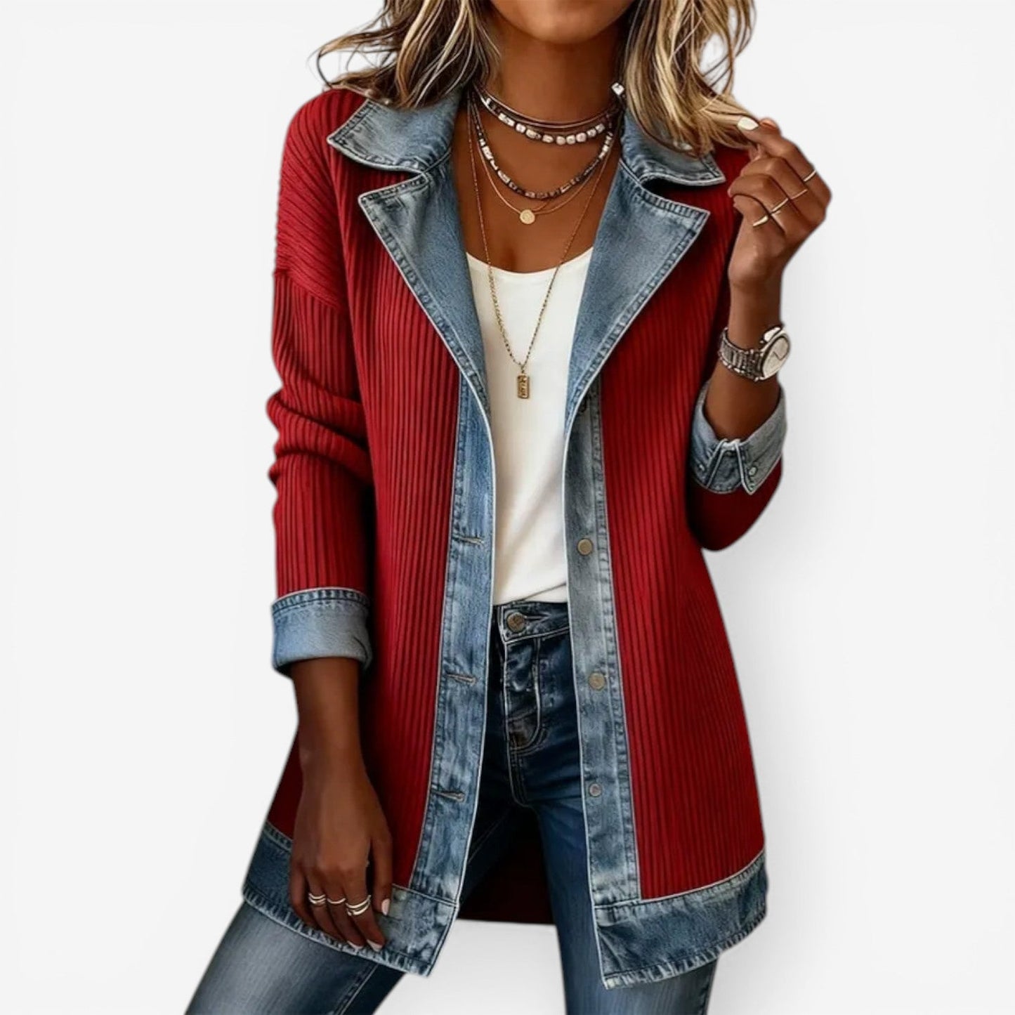 Duval Paris™ | Veste en denim mélangé