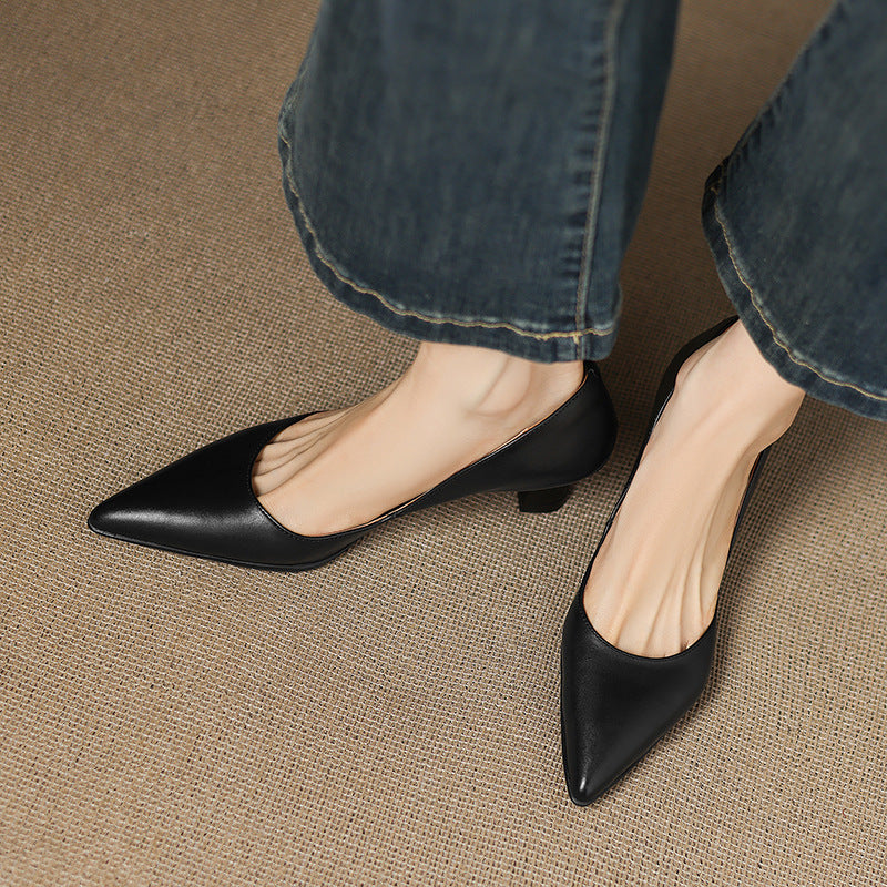 Sofía™ | Tacones de piel elegantes