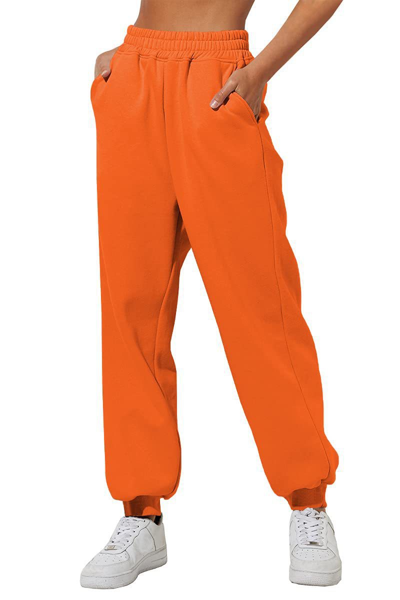 Joggingbukser i bomuldsmix med elastisk talje til sommer