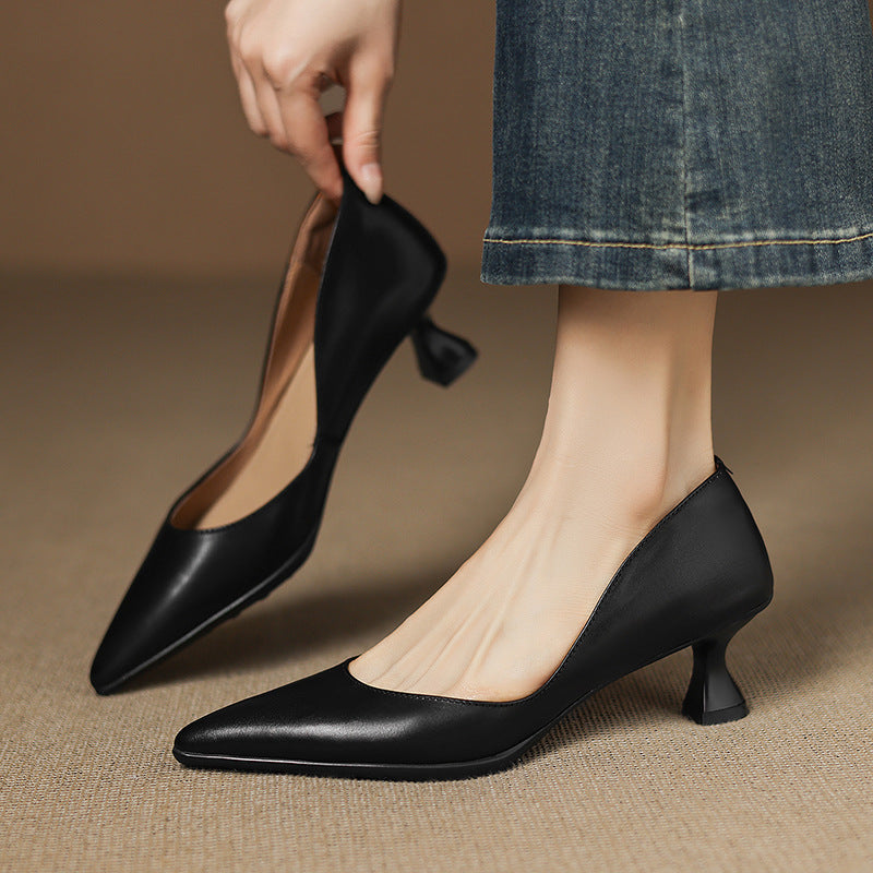Sofía™ | Tacones de piel elegantes