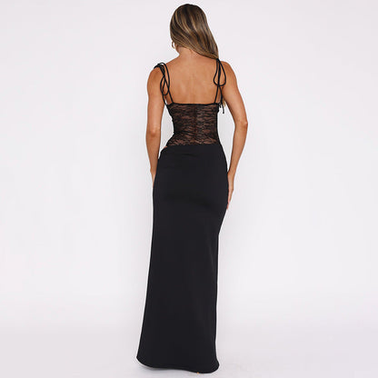 Ryella - Lace Floral Maxi Dress For Women