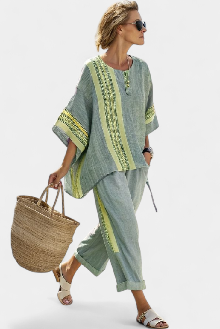 Victoria | Fresh Lightweight Loose Top and Wide Leg Pants