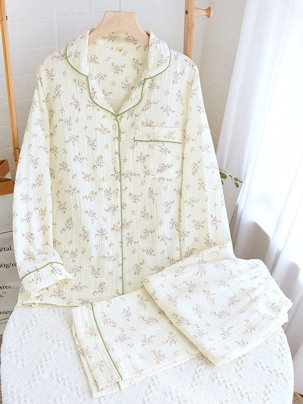 Hazel | Women z długim rękawem floral Pajama set