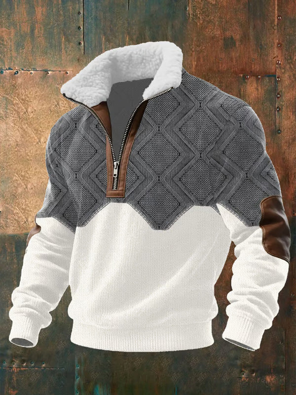 Zip-Up-Pullover mit kuscheligem Fleece-Futter Damen