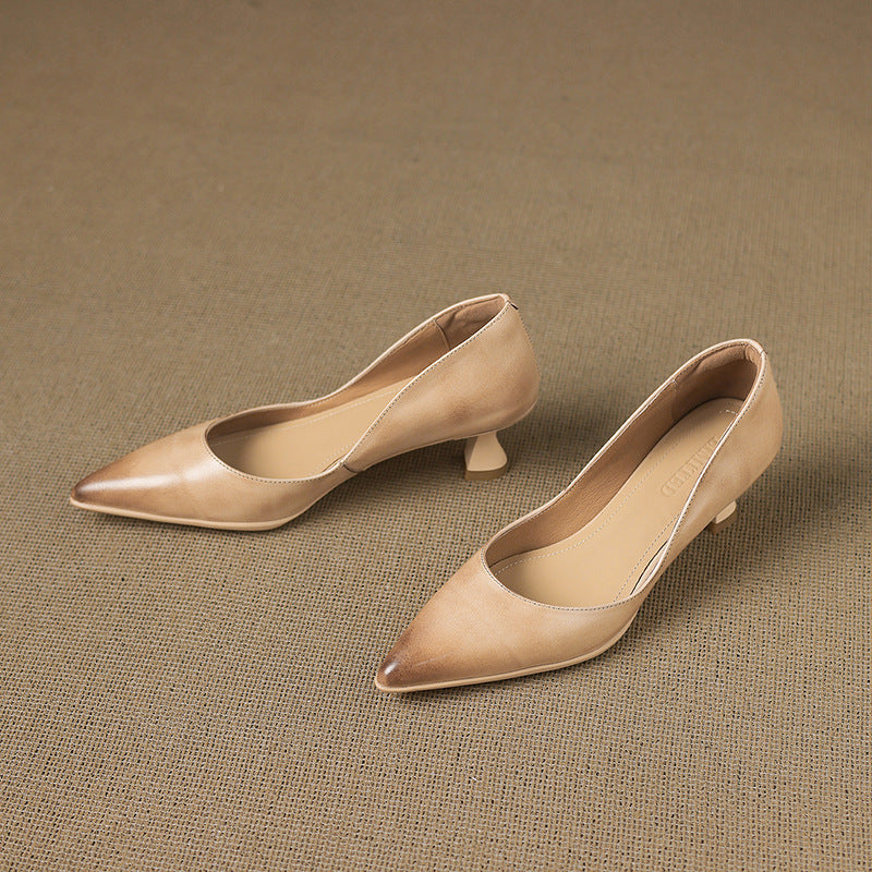 Sofía™ | Tacones de piel elegantes