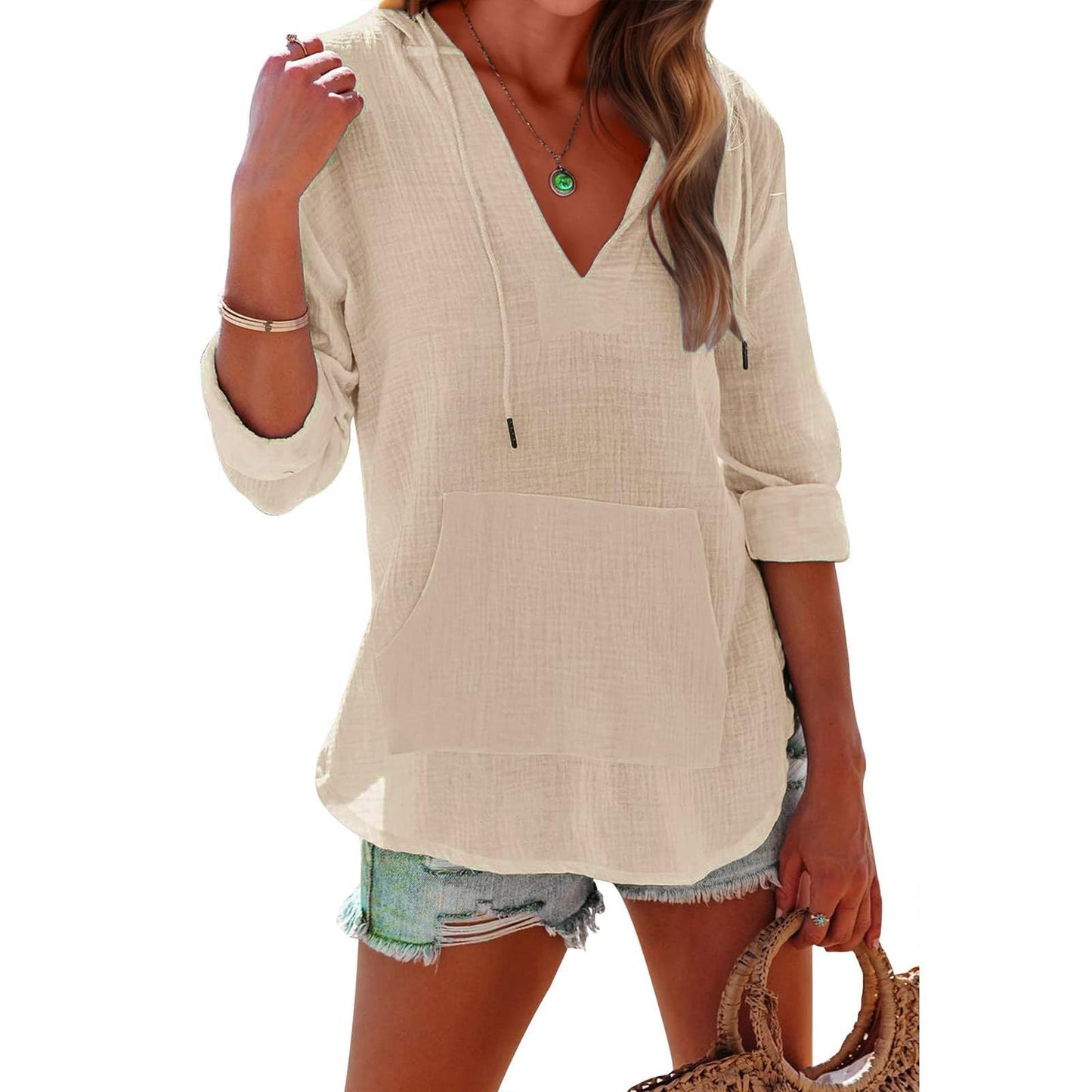 ZADIE – ELEGANCE HOODED LONG SLEEVE SWEATSHIRT