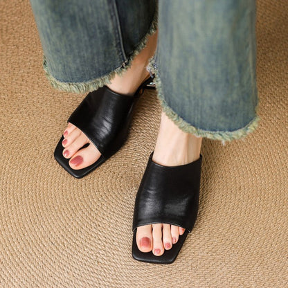 Beatriz™ | Mules de cuero elegantes