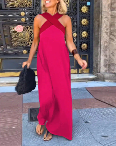 KATE™ - Maxi Dress With Crossed Neckline