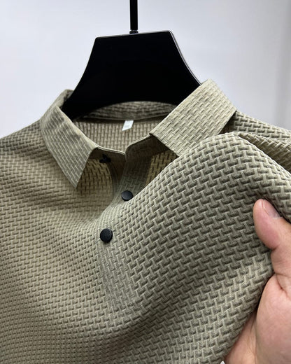 Atmungsaktives Herren Poloshirt mit Mesh-Details & Slim Fit – Milan