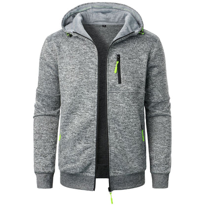 Men’s Patterned Zip Hoodie – Comfortable Breathable Stylish Casual Everyday Layering Wear