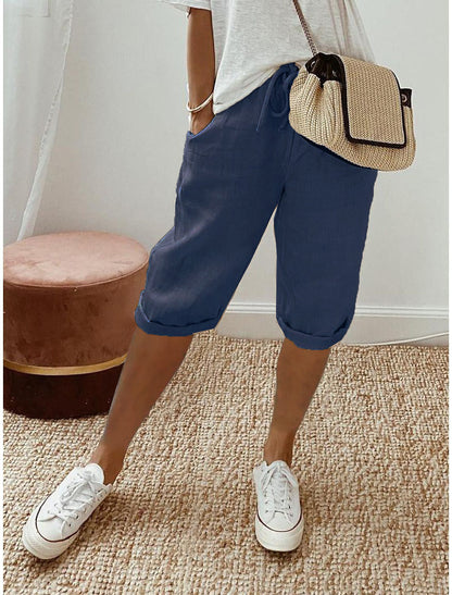 Lina™ Capri Broek – Casual Damesbroek met Comfortabele en Luchtige Pasvorm