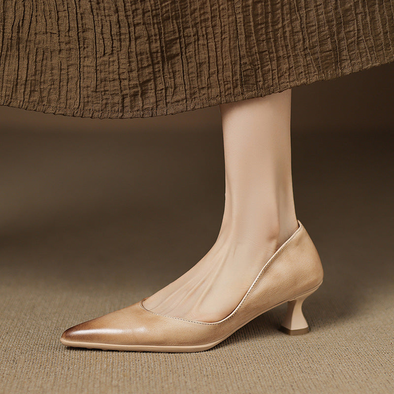 Sofía™ | Tacones de piel elegantes