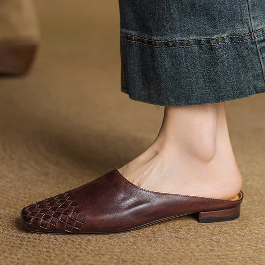 Elara™ | Mules de cuero elegantes