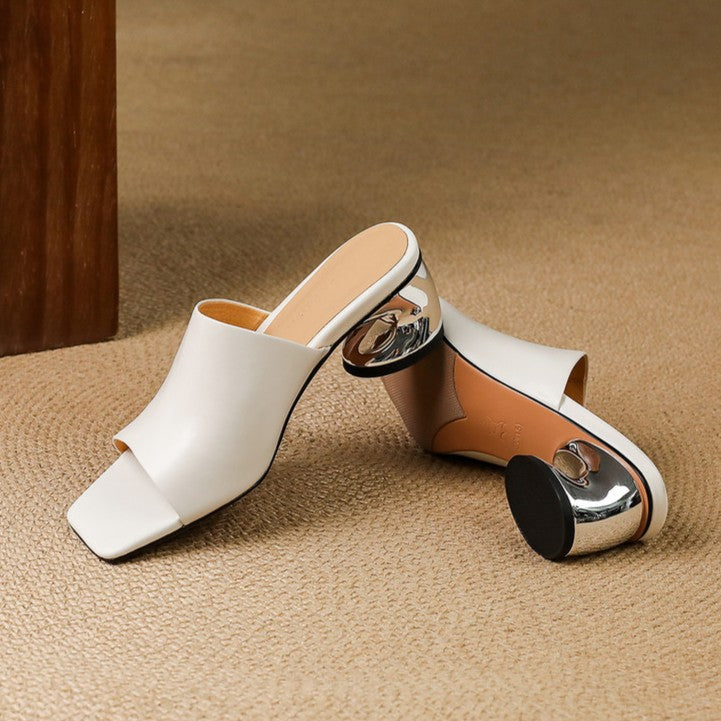Beatriz™ | Mules de cuero elegantes