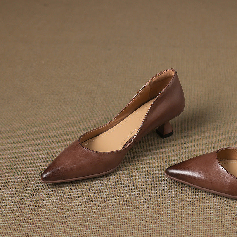 Sofía™ | Tacones de piel elegantes