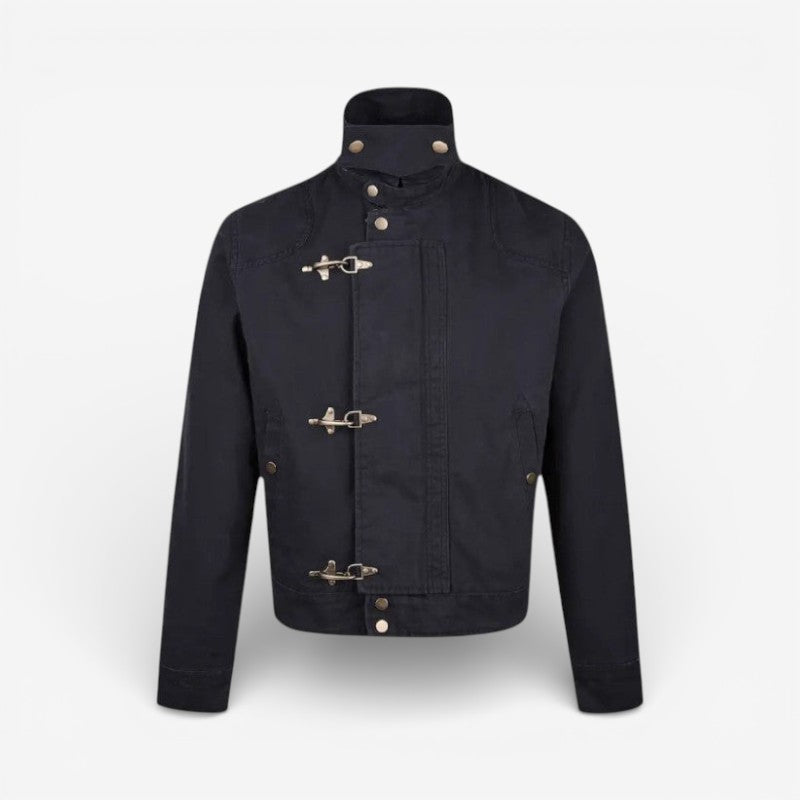 Mason - Long Sleeve Buckle Jacket with Side Pockets