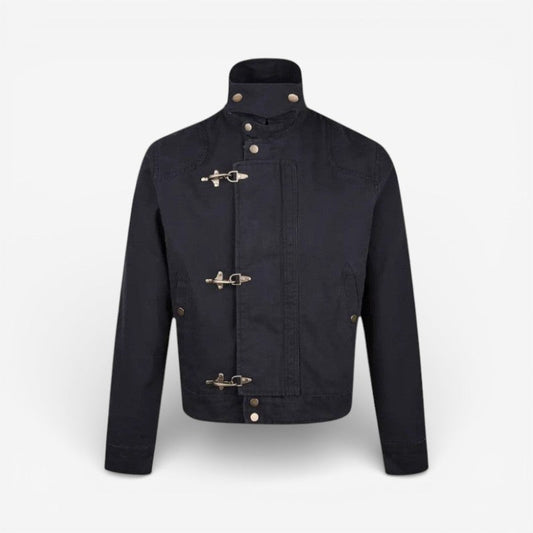Mason - Long Sleeve Buckle Jacket with Side Pockets