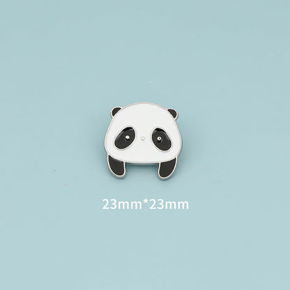 Panda Flower Brooch Cute Gift Badge Cartoon Brooches