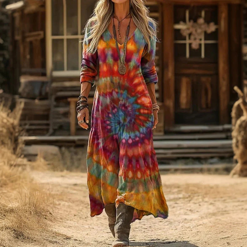 Beatrix | Long Sleeve Vintage Casual Dress