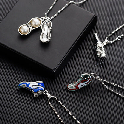 Men's Simple Sweater Chain Couple Accessories Niche Female Titanium Necklaces