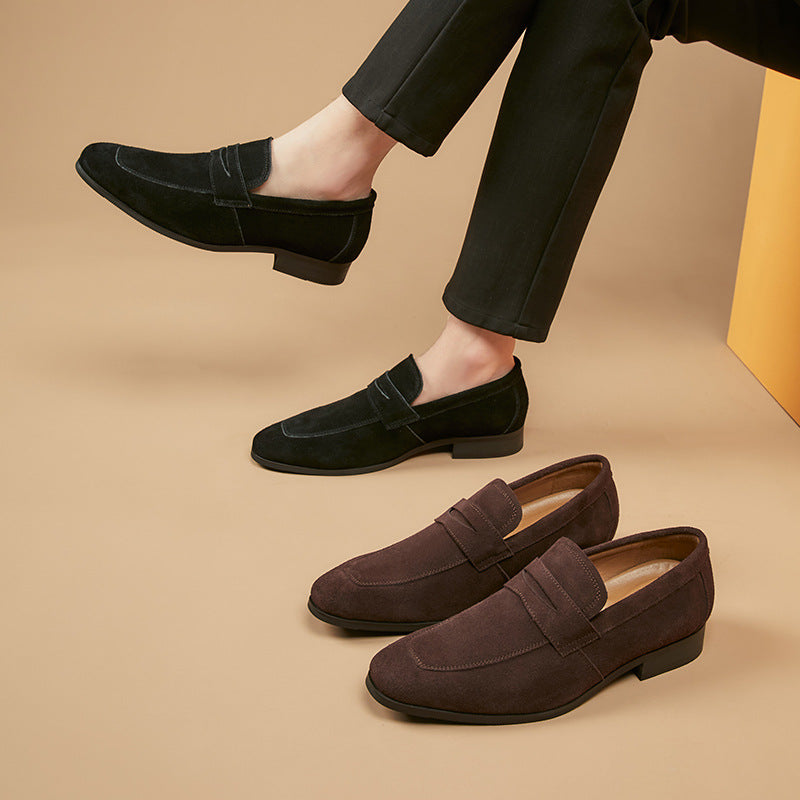 Tom Hollinger | Herren Wildleder Penny Loafer Klassische Slipper Schuhe