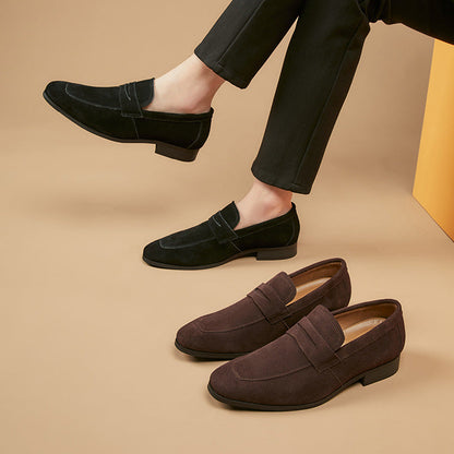 Tom Hollinger | Herren Wildleder Penny Loafer Klassische Slipper Schuhe